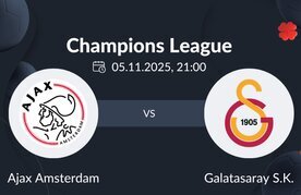 Actuele ajax galatasaray odds