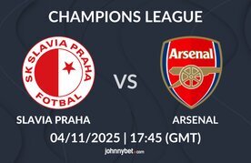Slavia prague vs arsenal predictions