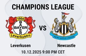 Leverkusen vs newcastle champions league prediction