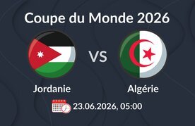 Pronostic du match cdm jordanie algerie