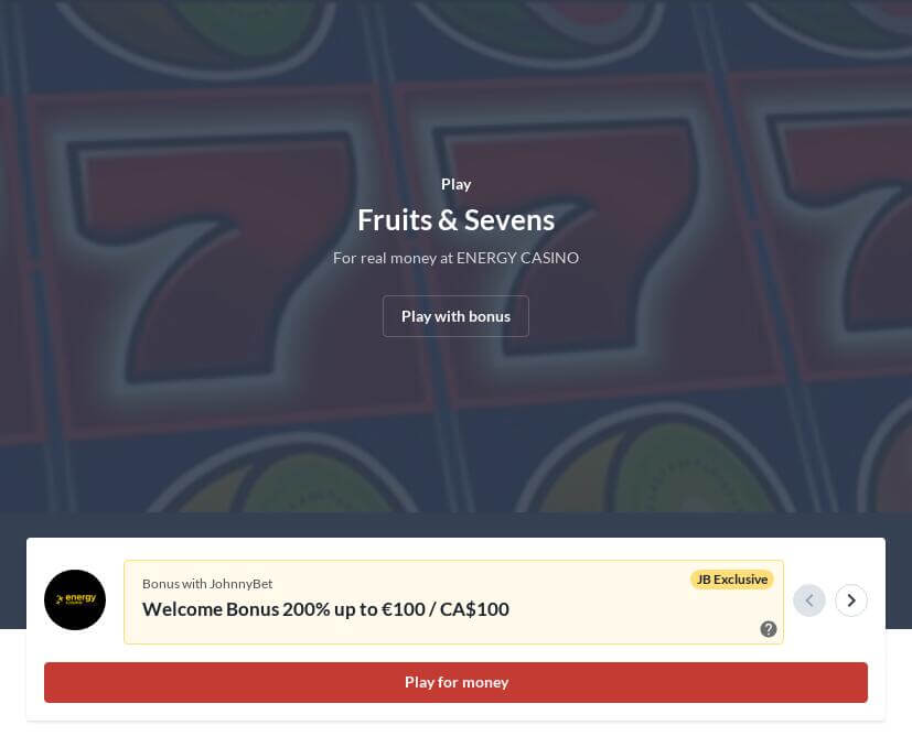Fruits and Sevens Download