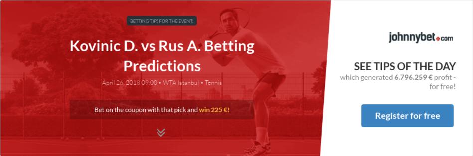 Kovinic D. vs Rus A. Betting Predictions, Tips, Odds ...