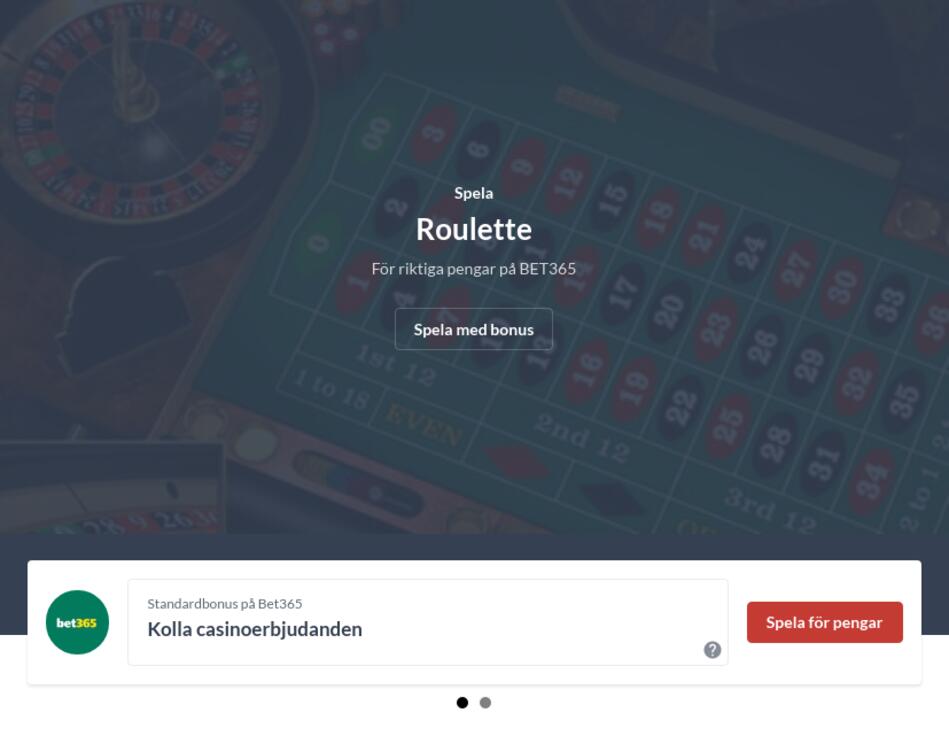 Spela roulette på nätet med riktiga pengar