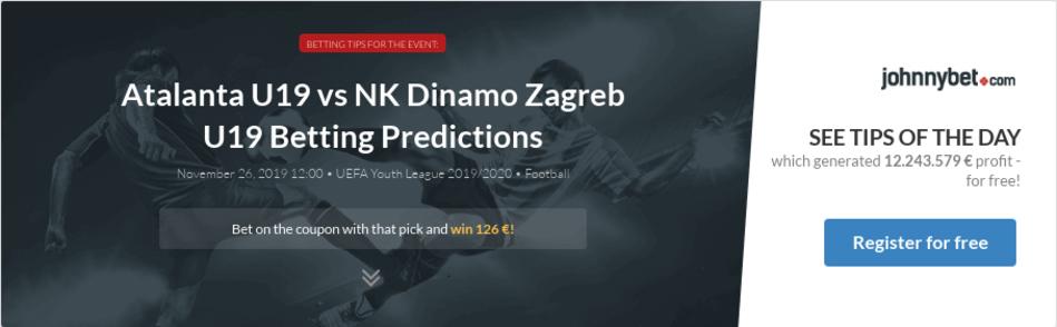 Atalanta U19 Vs Nk Dinamo Zagreb U19 Betting Predictions Tips
