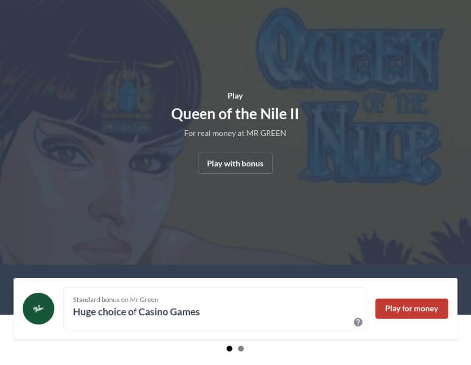 Queen Of The Nile II Slot Machine Free Download