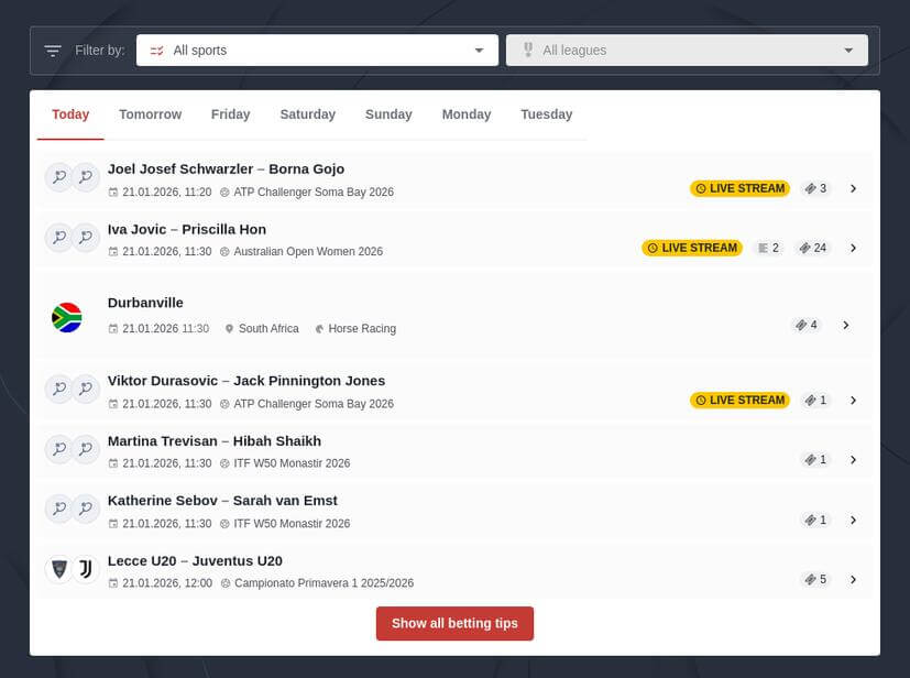 Free Sports Betting Tips