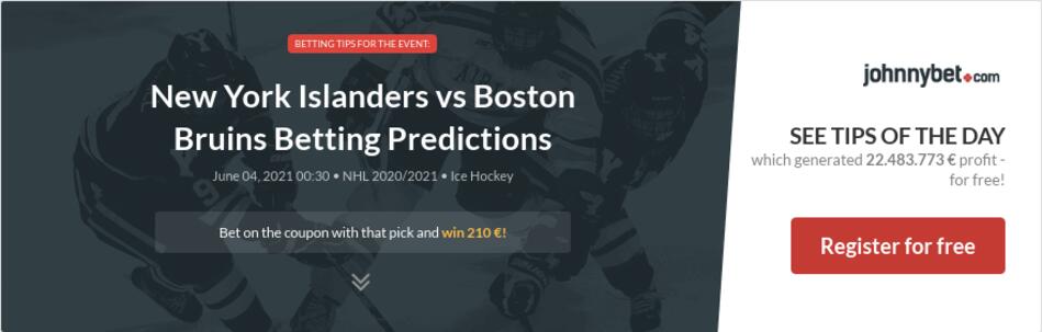 New York Islanders vs Boston Bruins Betting Predictions ...