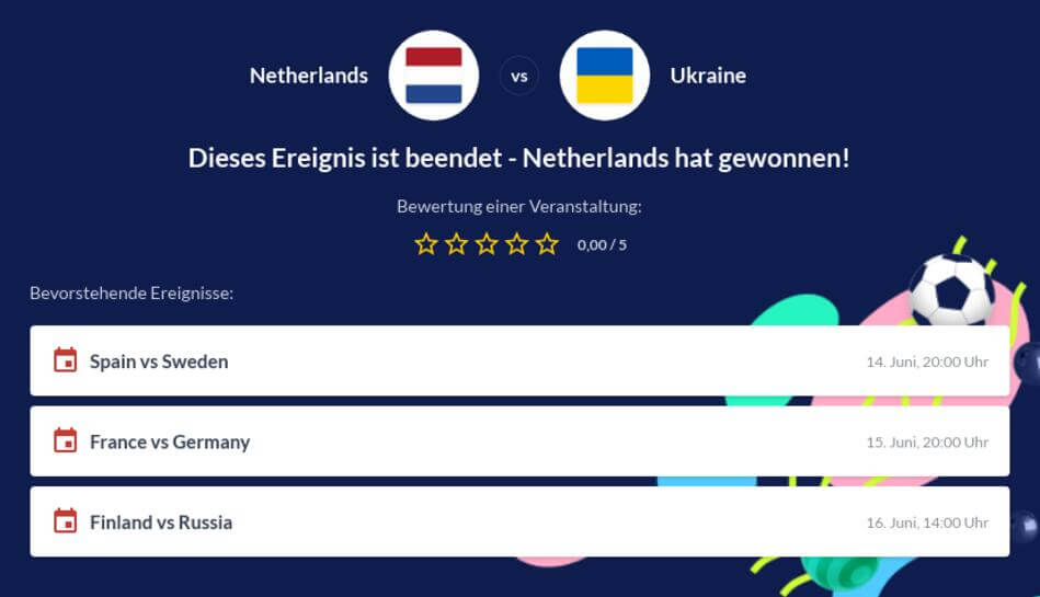 Niederlande Ukraine Wettquoten Em 2020 Wetten Tipps