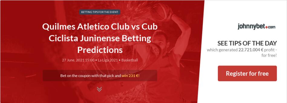 Quilmes Atletico Club vs Cub Ciclista Juninense Betting Predictions