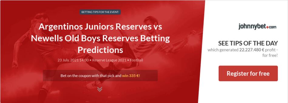 Argentinos Juniors Reserves vs Newells Old Boys Reserves ...