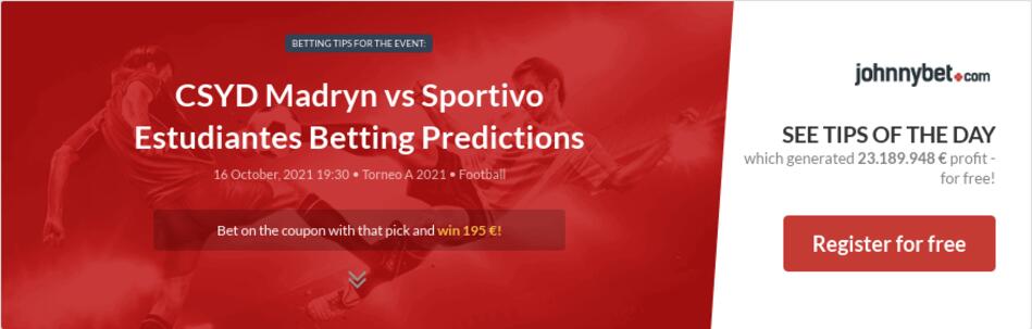 CSYD Madryn vs Sportivo Estudiantes Betting Predictions