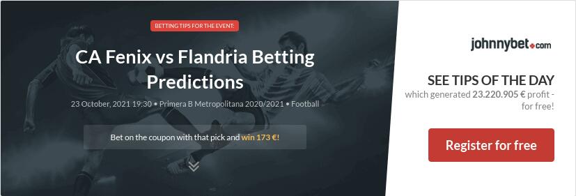 CA Fenix vs Flandria Betting Predictions