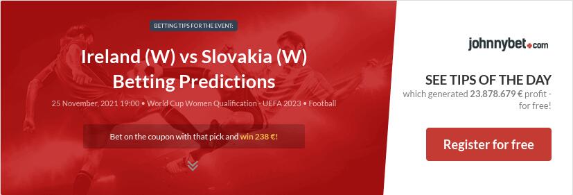 Ireland (W) vs Slovakia (W) Betting Predictions