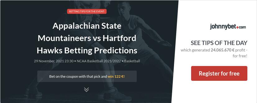 Appalachian State Mountaineers vs Hartford Hawks Betting Predictions