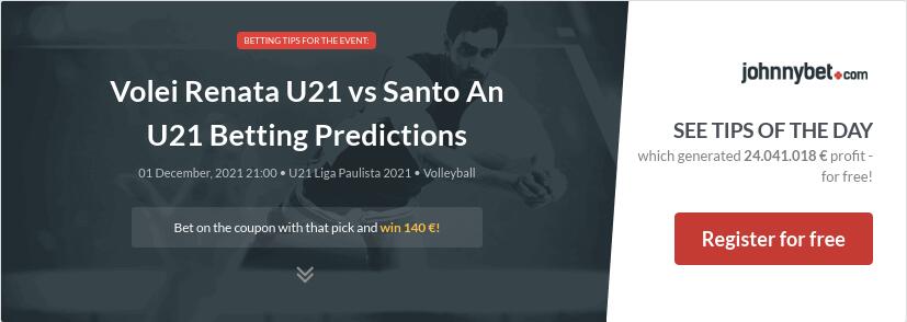Volei Renata U21 vs Santo An U21 Betting Predictions