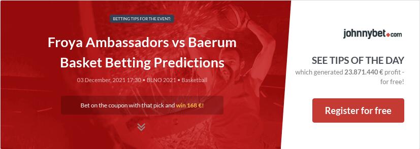 Froya Ambassadors  vs Baerum Basket Betting Predictions