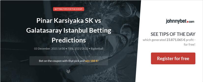 Pinar Karsiyaka SK vs Galatasaray Istanbul  Betting Predictions