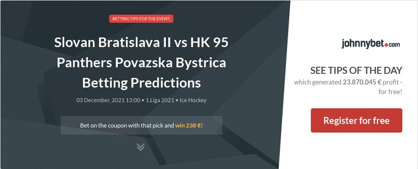 Slovan Bratislava II vs HK 95 Panthers Povazska Bystrica Betting Predictions