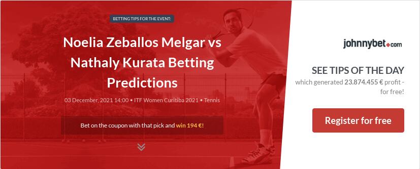 Noelia Zeballos Melgar vs Nathaly Kurata Betting Predictions