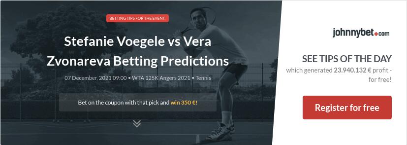Stefanie Voegele vs Vera Zvonareva Betting Predictions