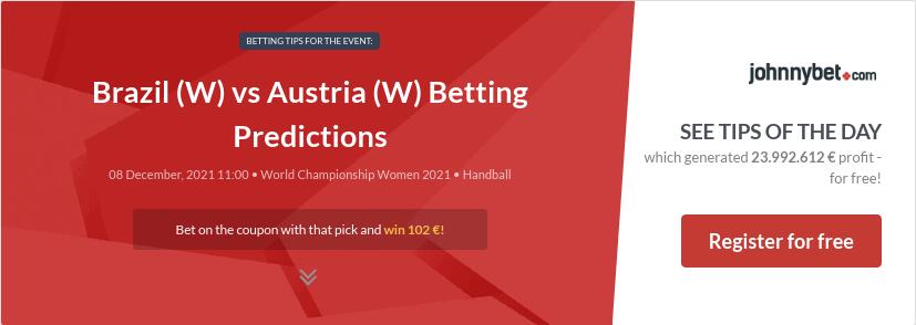 Brazil (W) vs Austria (W) Betting Predictions