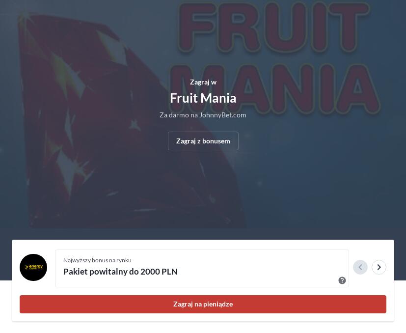 Fruit Mania Gra