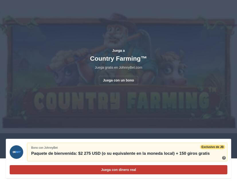 Tragamonedas Granja Gratis Online