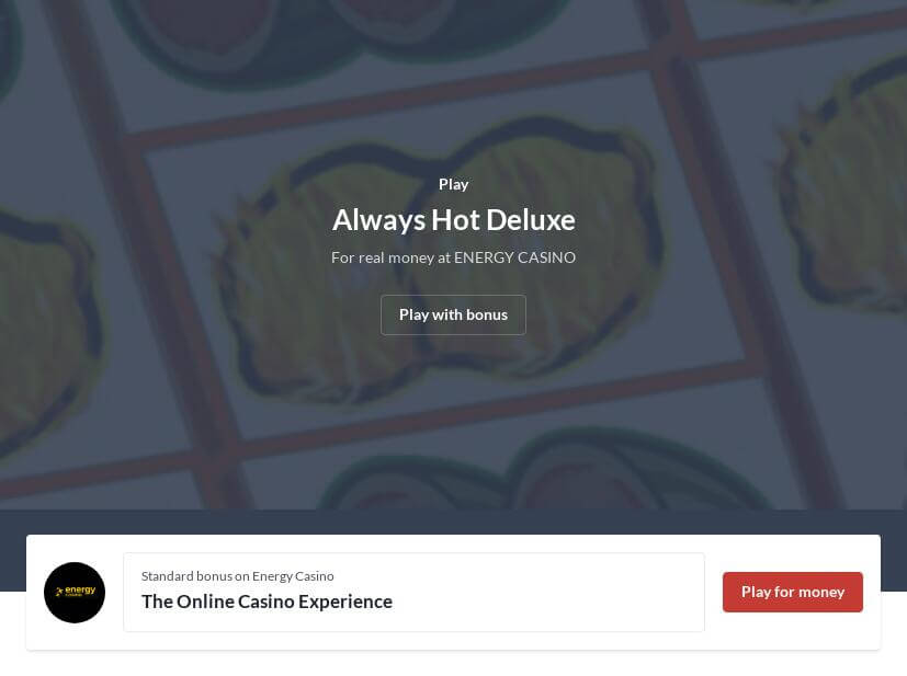 Always Hot Deluxe Slot Machine Online