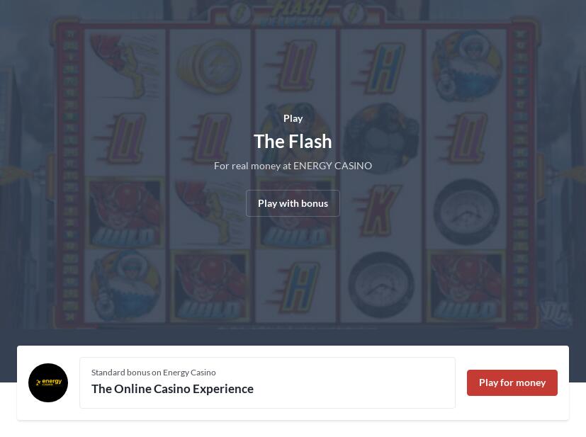 The Flash Slot Machine Online