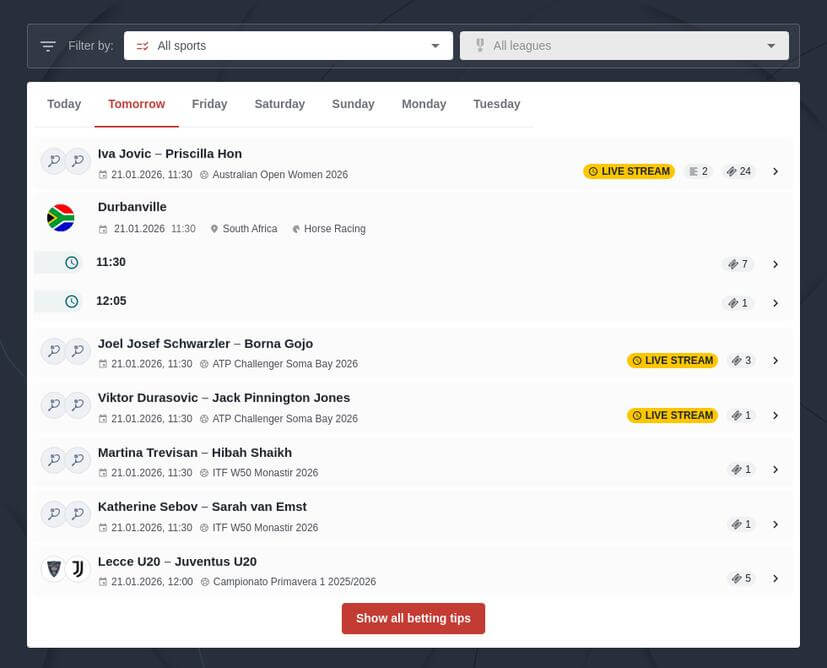 Sure Betting Predictions