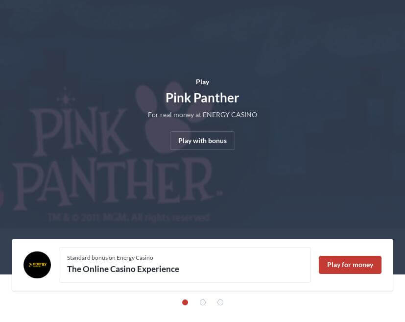Pink Panther Slot Machine Online