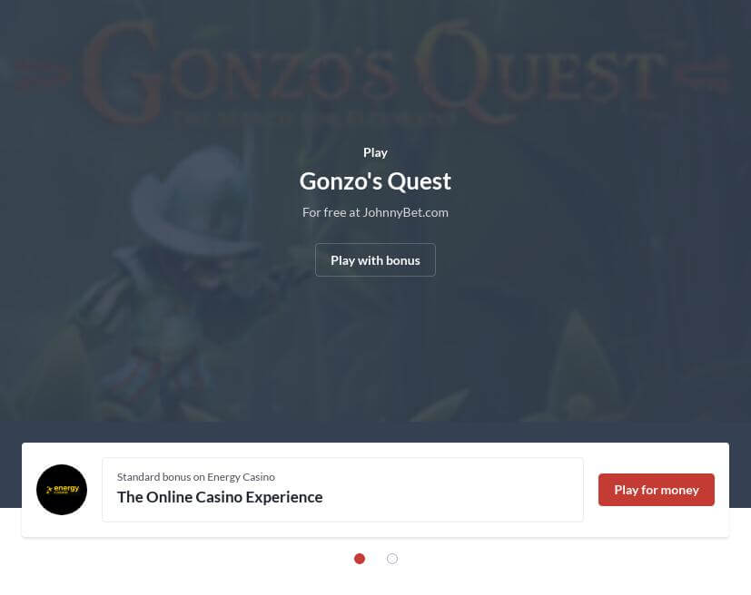 Gonzo's Quest Slot Machine Online