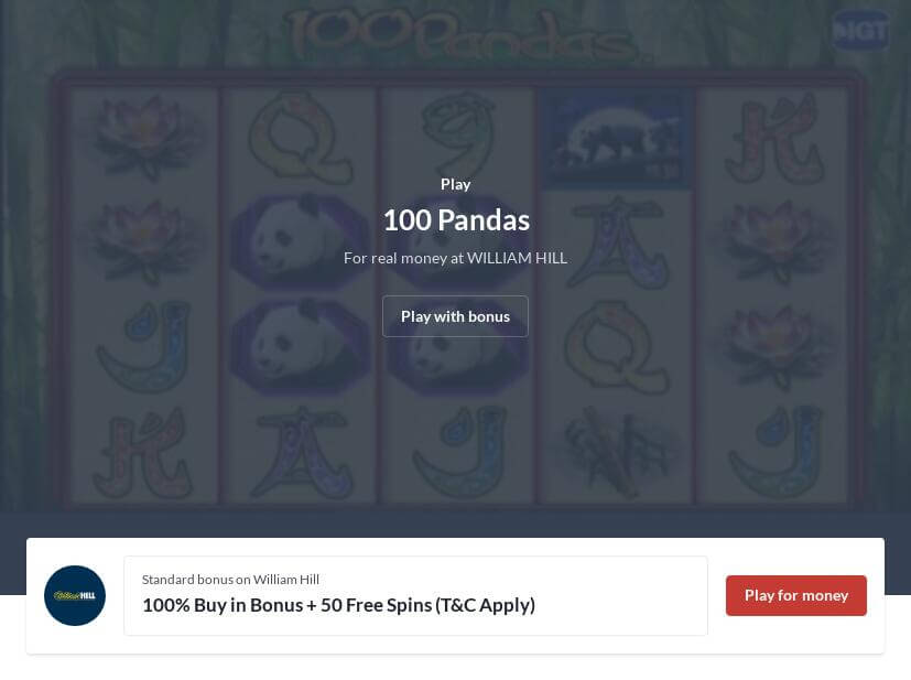 100 Pandas Slot Machine Online
