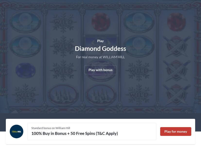 Diamond Goddess Slot Machine Online