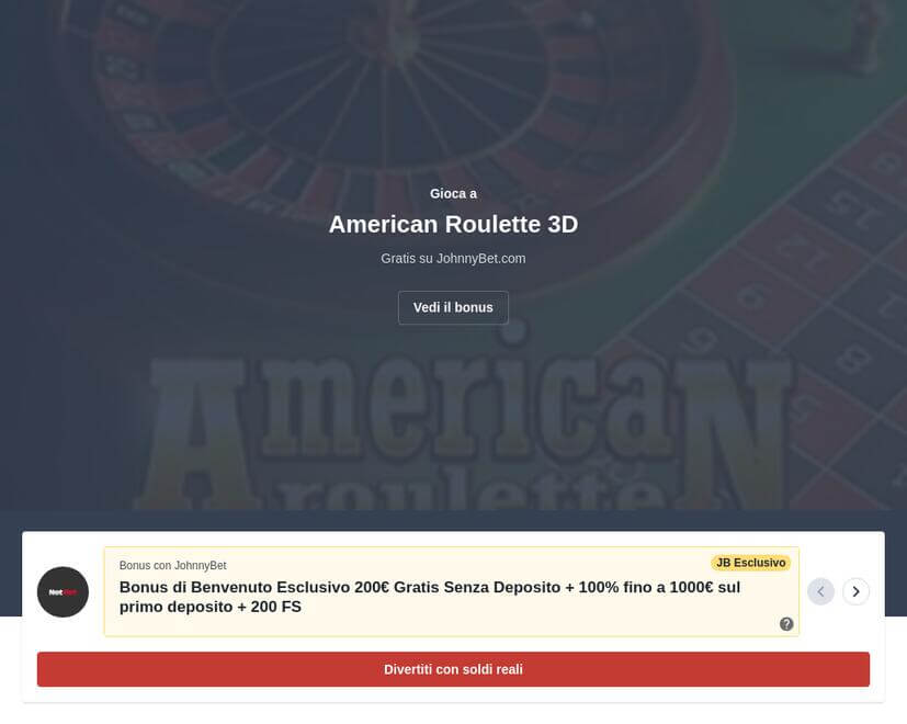 American Roulette Con Soldi Veri