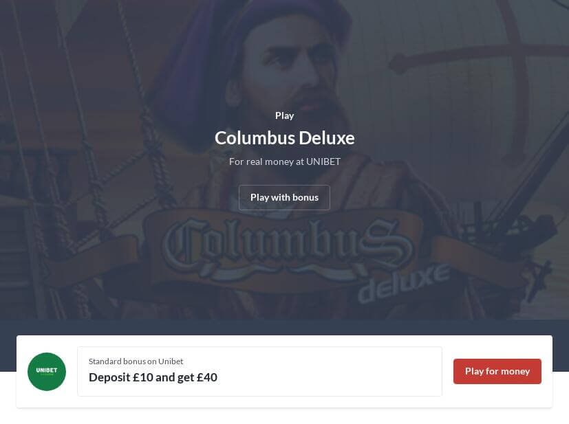 Columbus Deluxe Slot Machine Online