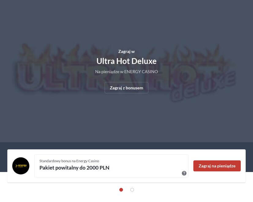 Ultra Hot Deluxe Na Prawdziwe Pieniądze