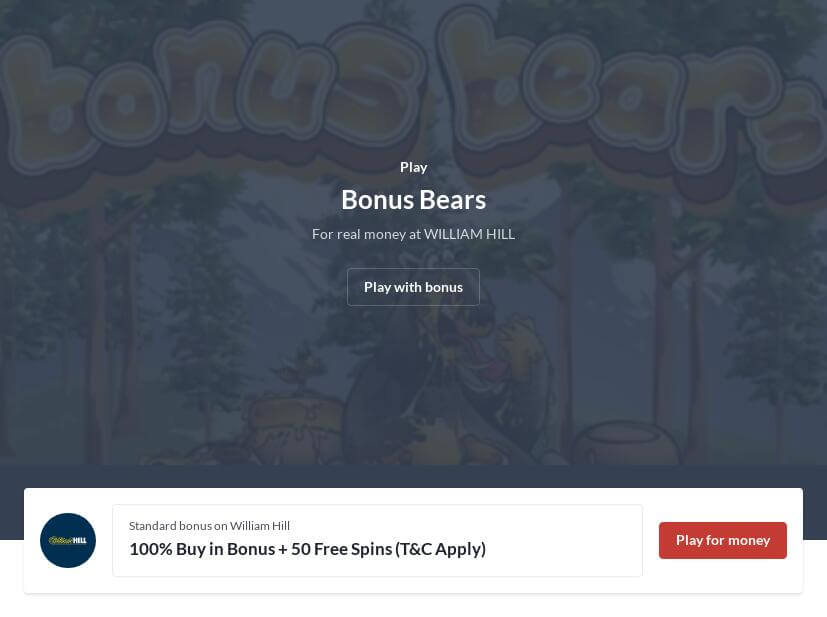 Bonus Bears Slot Machine Game