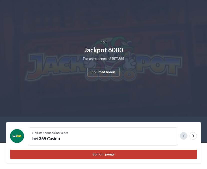 Jackpot 6000 Spilleautomat Online