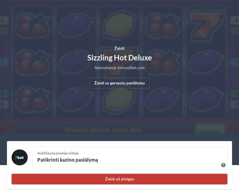 Žaisti Sizzling Hot Deluxe Online