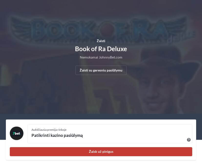 Žaisti Book of Ra Deluxe Online