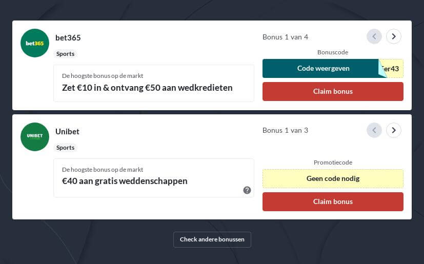 De Beste Online Bookmakers