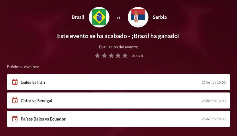 Pronóstico Brasil vs Serbia