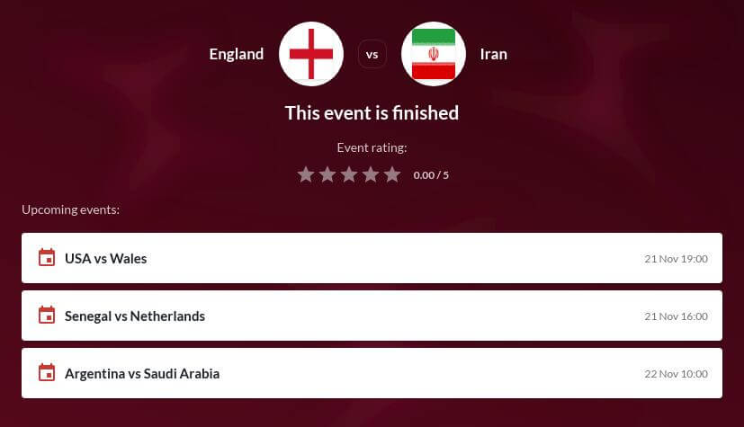 England vs Iran Betting Tips