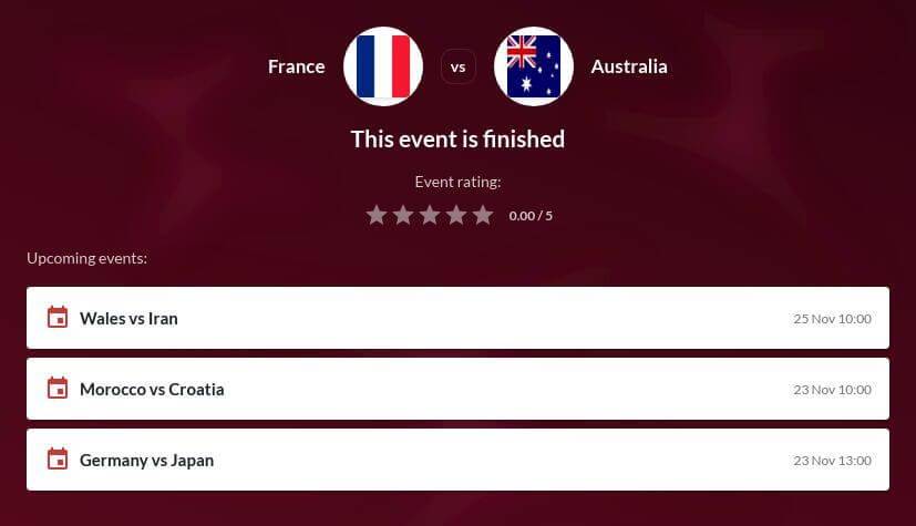 Australia vs France Betting Tips