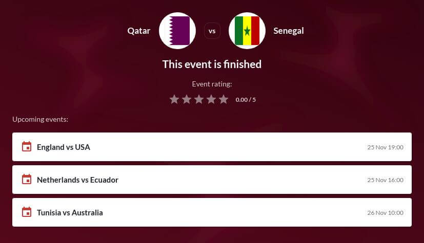 Qatar vs Senegal Betting Tips