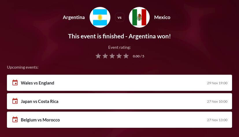 Argentina vs Mexico Betting Tips