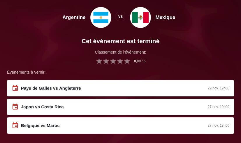 Pronostic Argentine vs Mexique