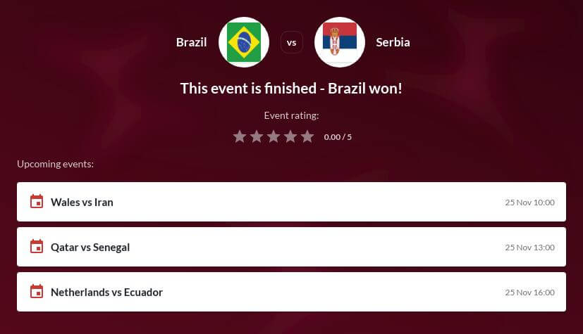 Brazil vs Serbia Betting Tips