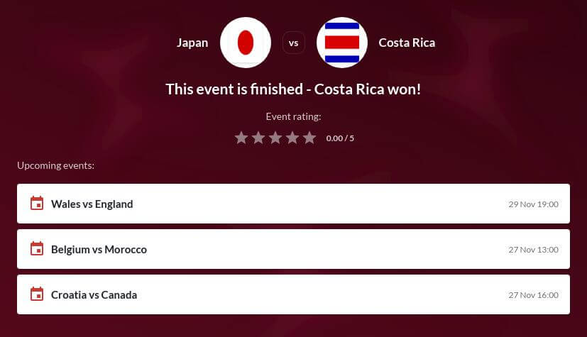 Japan vs Costa Rica Betting Tips